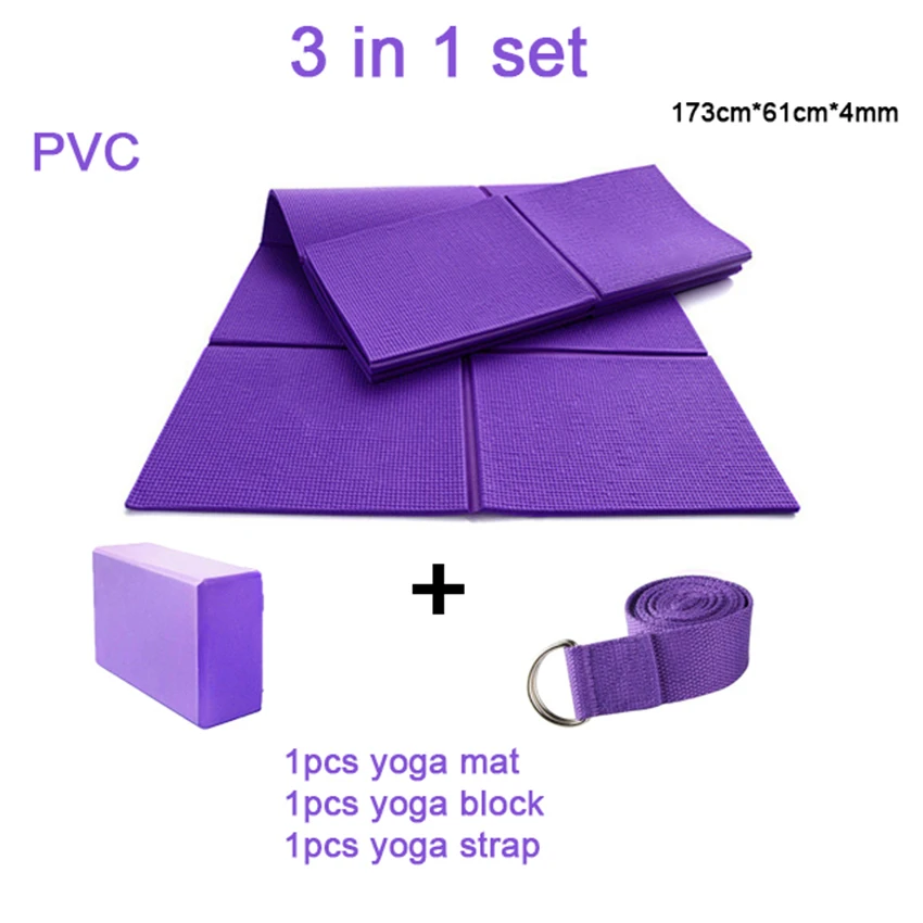 Tking Custom Logo Fitness Eco Yoga Mat Set 6 In 1 Including 1 Nbr Yoga Mat,1 Blocks,1 Towel