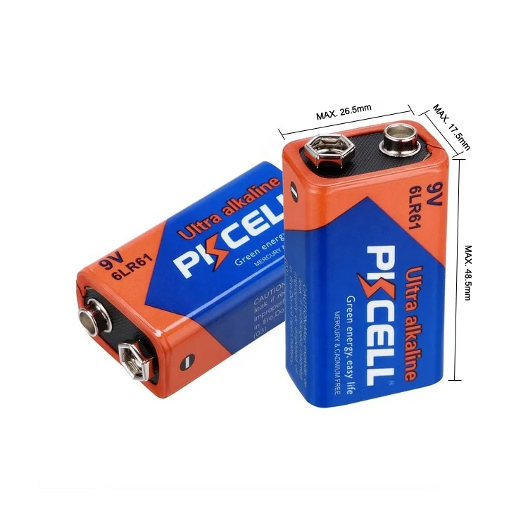 Hot sale Super Heavy Duty battery plus 9v battery 9volt 6LR61 dry battery for electronic equipment