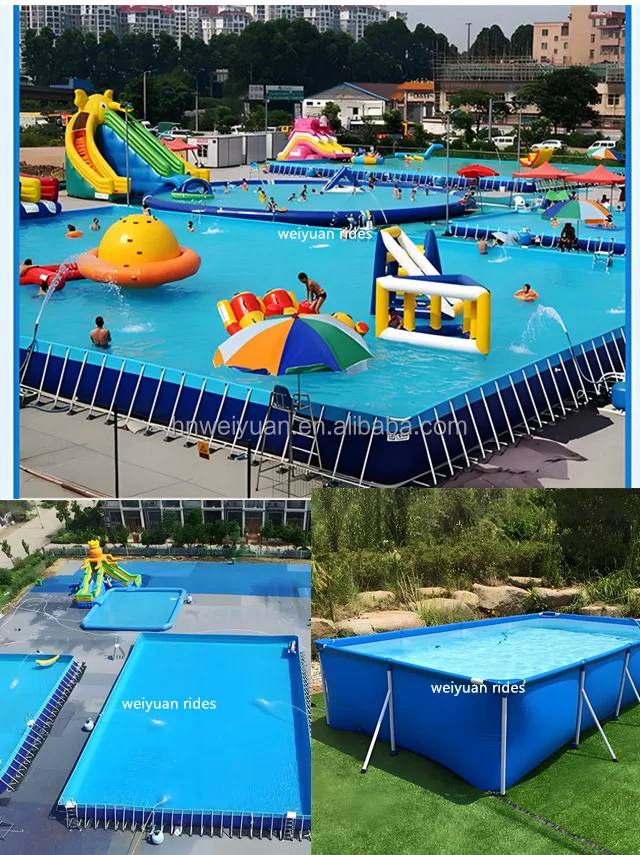 Factory Direct Selling Outdoor Swimming Metal Frame Pool For Water Sports  High Quality Product
