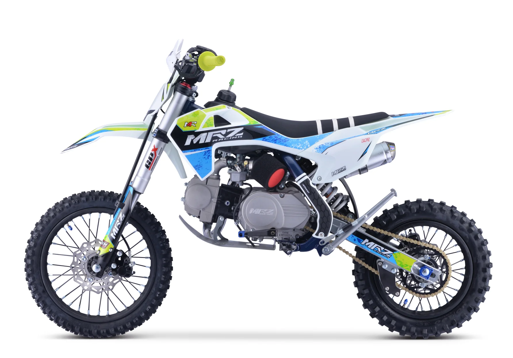 Newest style electric start 4 stroke air cooled engine automatic dirt bike moto cross 110cc pit bike