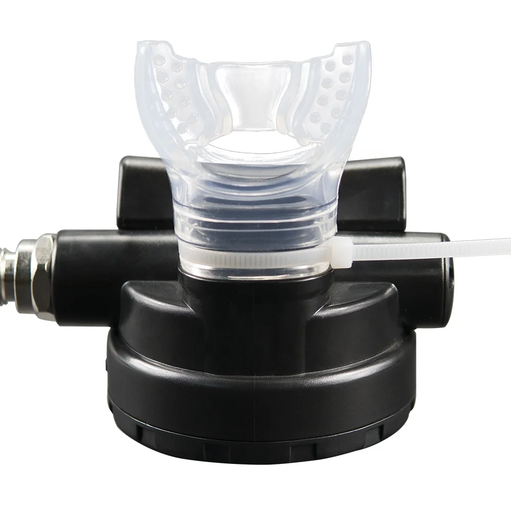 Scuba Diving Black Silicone Octopus Snorkel Mouthpiece Diving Equipment Silicone Mouthpiece Snorkeling Tube