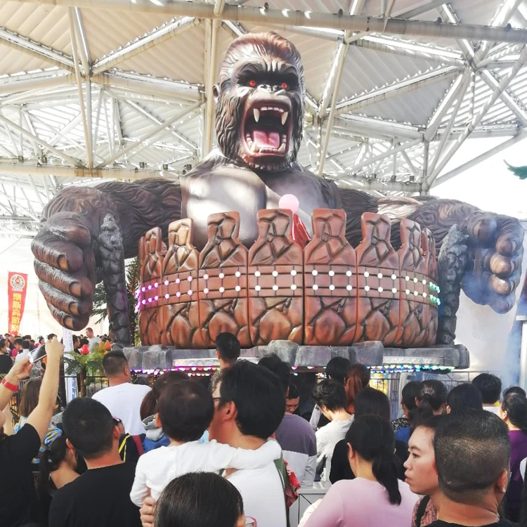 2022 hot selling portable amusement park rides equipment theme park good quality news design 30 people kingkong ride