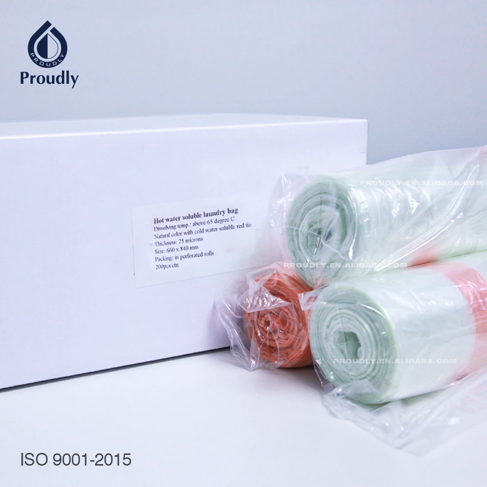  Растворимые в воде мешок для стирки ISO9001-2015 сертифицированный. Профессиональный производитель только водорастворимых
