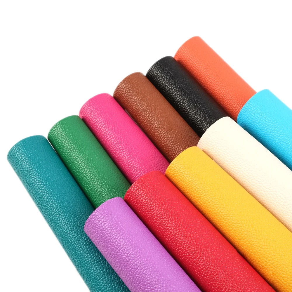 Lychee Grain Soft Vegan Faux Synthetic Leather Sheets For Diy Crafts 80713