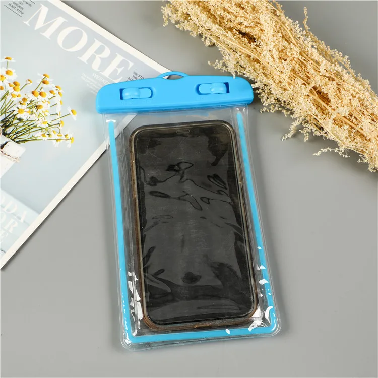 Universal Waterproof PVC Mobile Phone Cases Clear Pouch Waterproof Bag Water Proof Cell Phone Bag With Lanyard