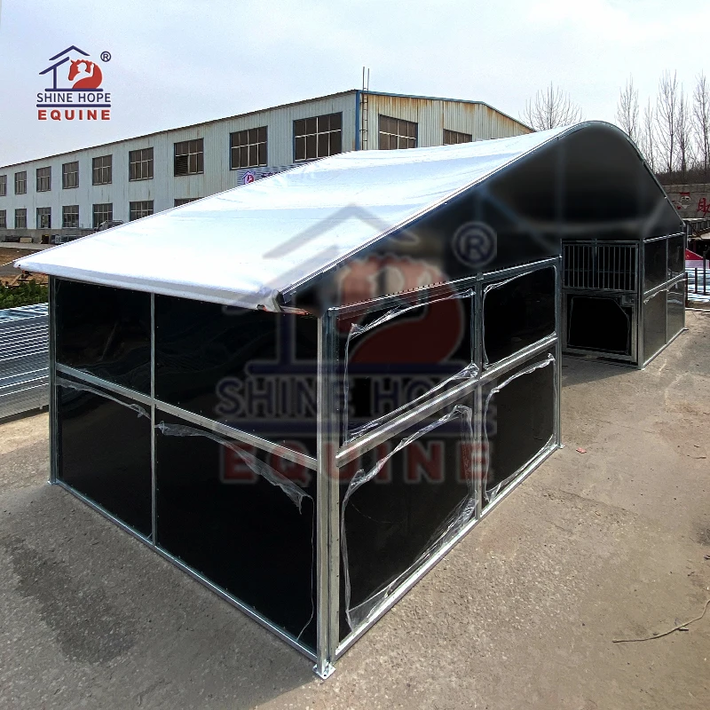 Mobile horse front panel outdoor pre built horse stables standard horse stall