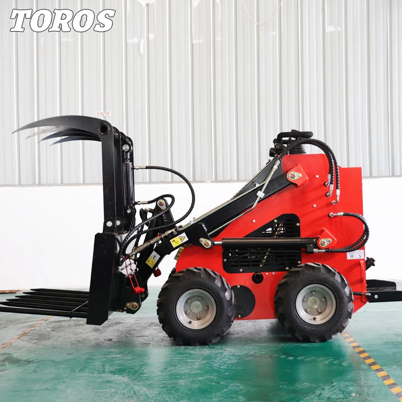 Small Agriculture Machinery Wheel Skid Steer Laoder Wholesale Customize Mini Skid Steer Loader Chinese High Quality Minicargador