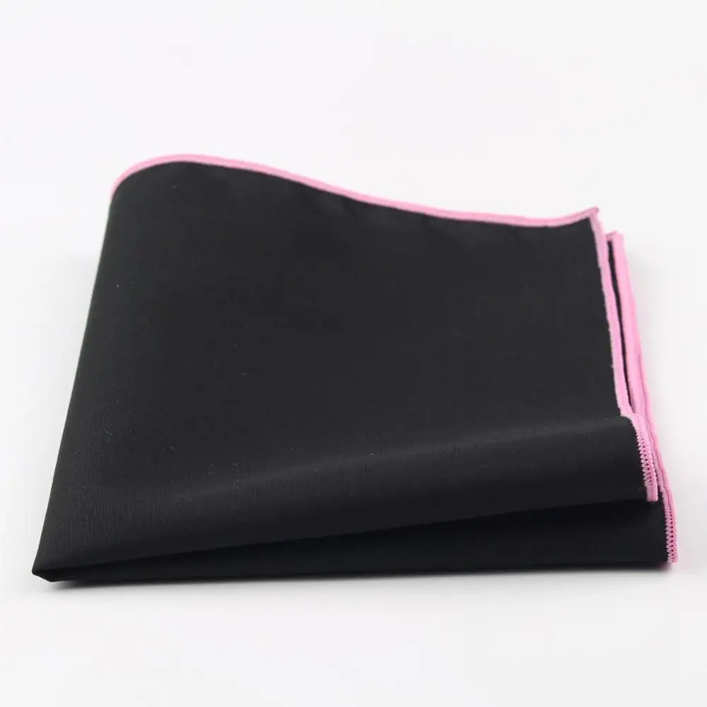 Мужской Хлопковый носовой платок в солнечном стиле, Черный Карманный квадратный цветной носовой платок, повседневное полотенце 23*23 см