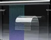 P4 Гибкая прозрачная оконная кристаллическая светодиодная интеллектуальная силиконовая пленка для стекла