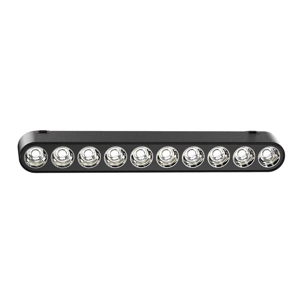 Exhibition Hall Ultra-Thin Magnetic System Factory 220V Indoor Led Aluminum 9 Modern Magnetic Rail Grille Light