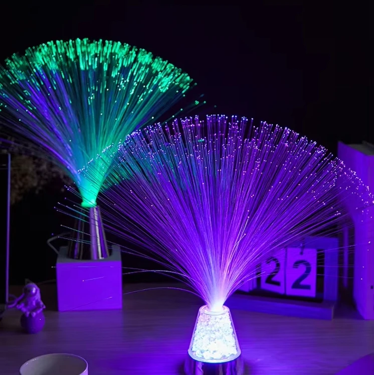 High Quality Home Decoration LED Ambient Night Lights Multicolor Color Change Small Fiber Optic Star Light