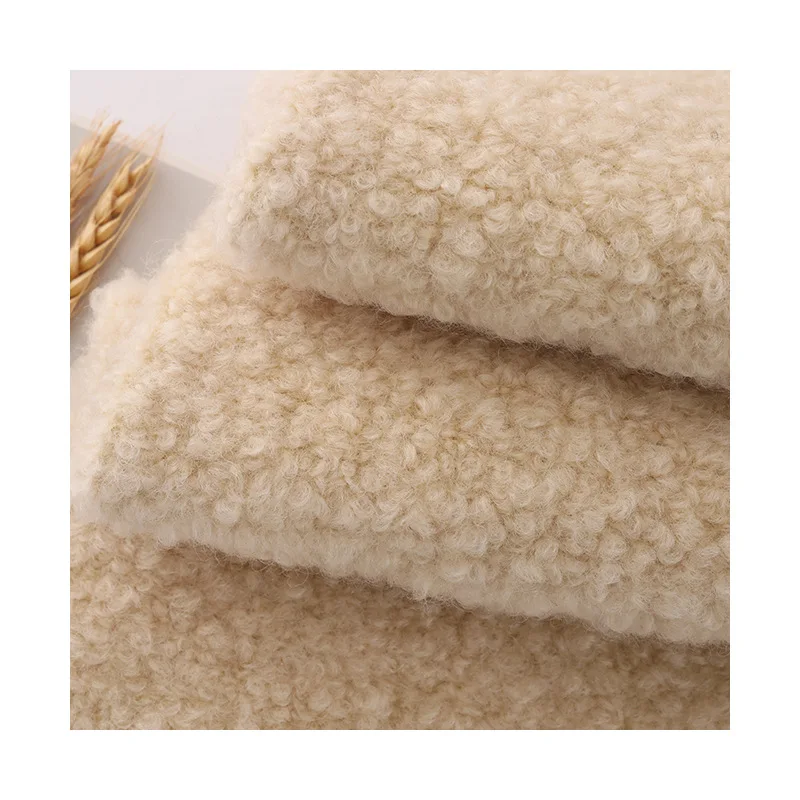 Wholesale woven blend woolen fabric 65 wool and 35 polyester fabric for autumn and winter coat