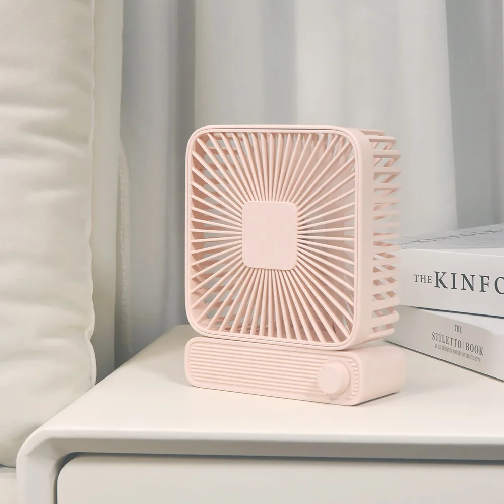 High Speed Brushless Mini DC Portable Desktop Rechargeable Office Desk Fan Indoor Private Label Small Fan