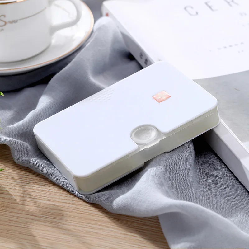 NBBLUESKY Portable Medicine Pill Box 6 Compartments Drawer Type Travel Pill Case Dosage Vitamins Cod Liver Oil Other Supplements