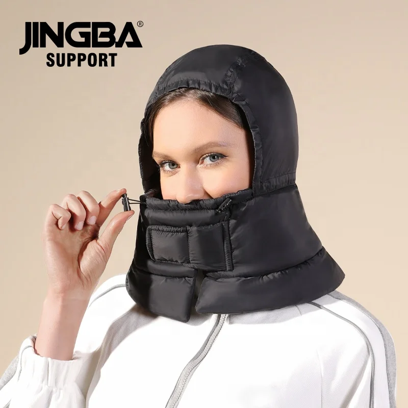 JINGBA Factory SupplyLight Warm Winter Climbing Cycling Adjustable Hat Helmet Liner Ear Neck Protector All-round Wrapper Scarf