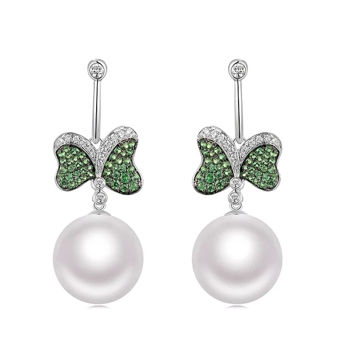 Роскошные ювелирные изделия на заказ серьги с жемчугом Tsavoray