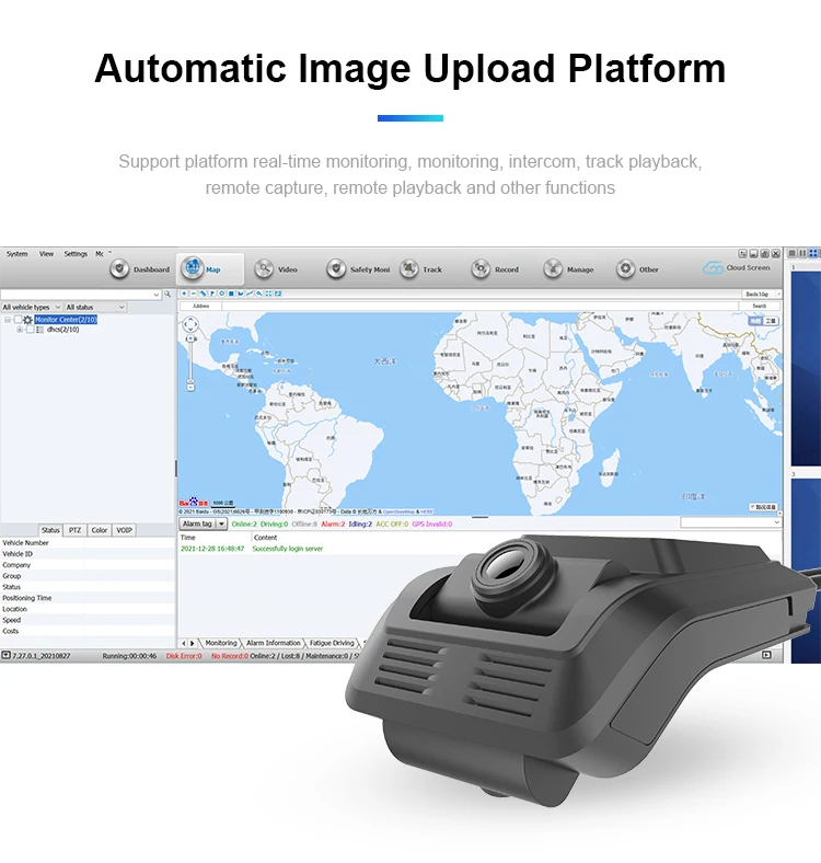 Universal Wide Angle Motion Detection Full Hd Wifi Hidden Dashcam Dash Camera 2K Dvr For Car Black Box
