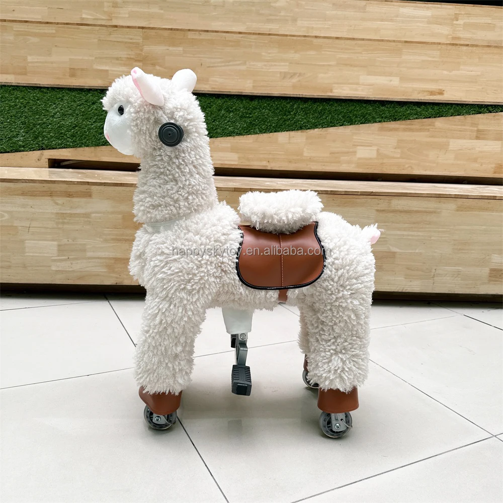 New model walking animal rides life size mechanical horse for children