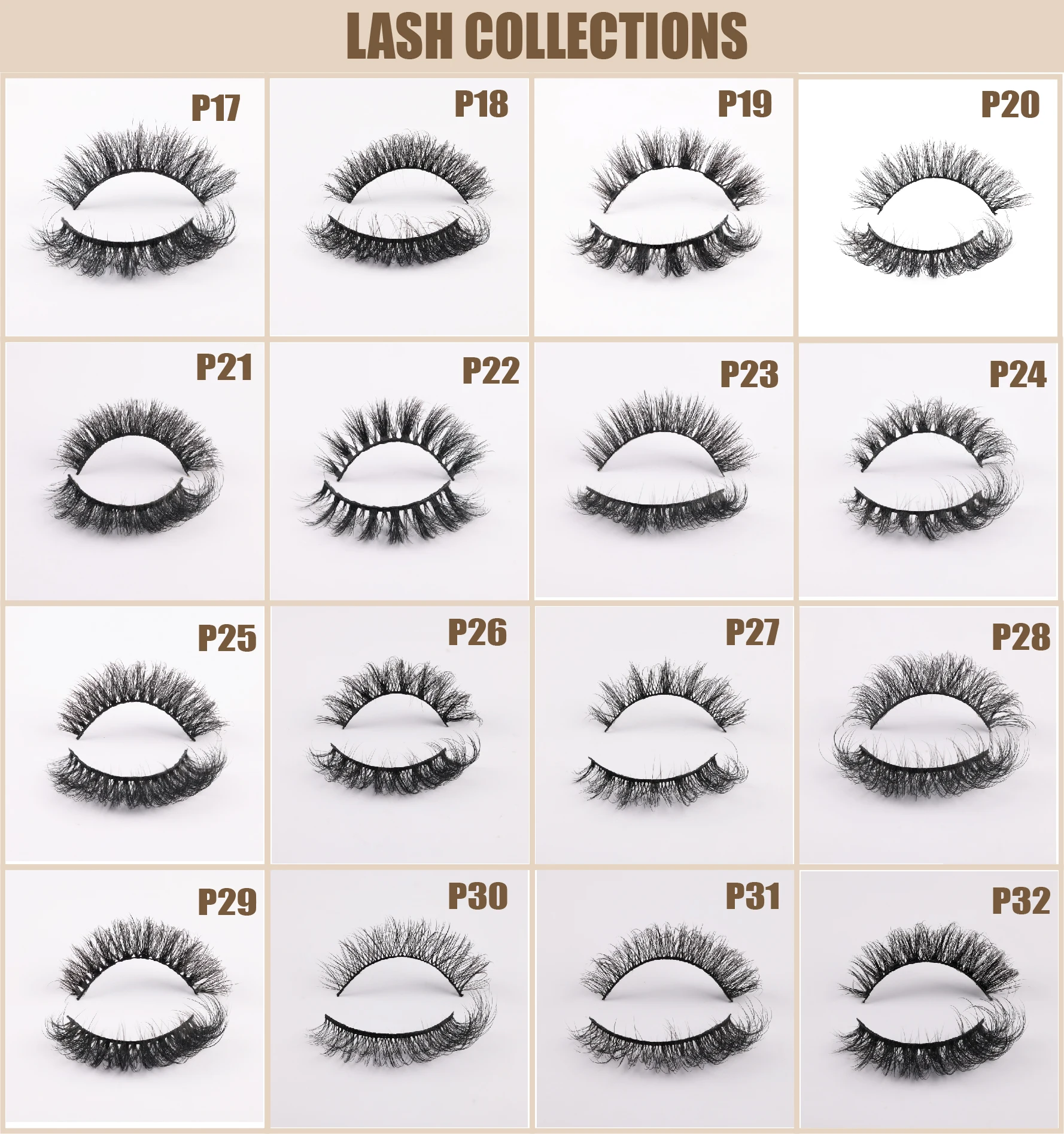 False Eyelashes Separated Fluffy Faux Mink False Eyelashes Natural Look Soft  Eye Lashes