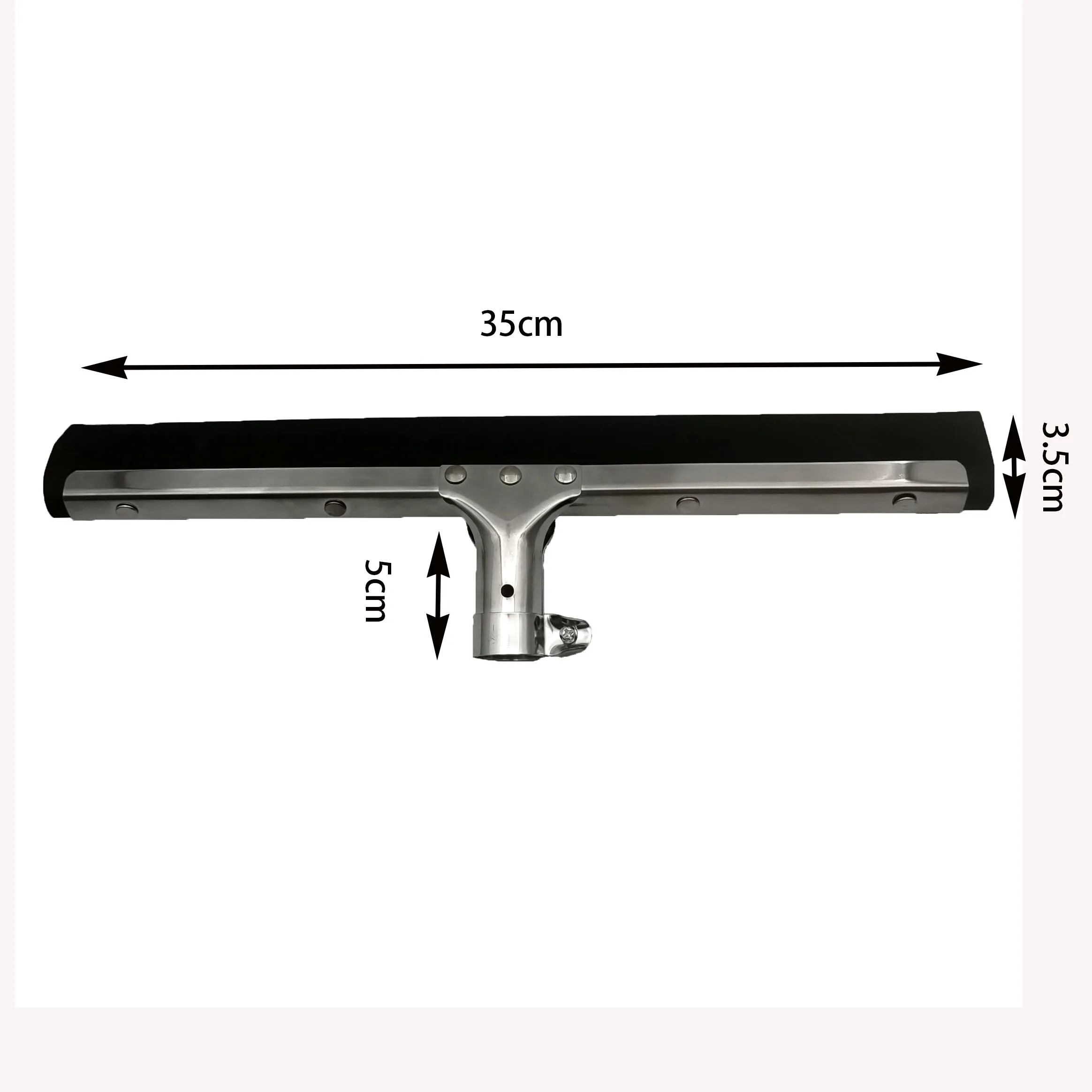 New Arrival  35cm Wear resistant double EVA stainless steel floor squeegee