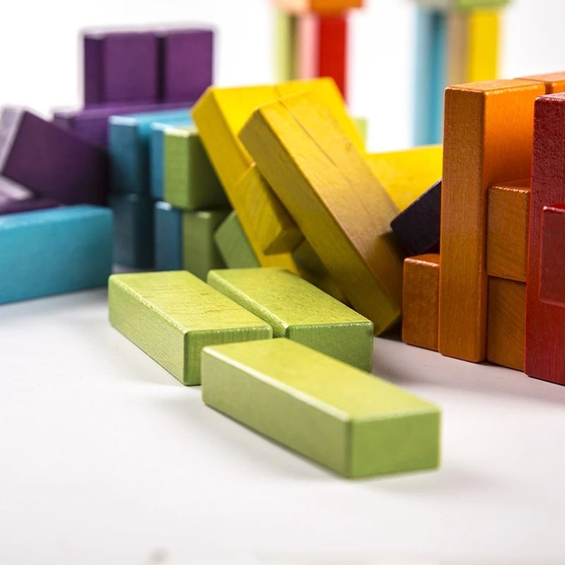Wooden Building Block Sets Game Keep Balance Set for Kids and Adults Tumbling Tower