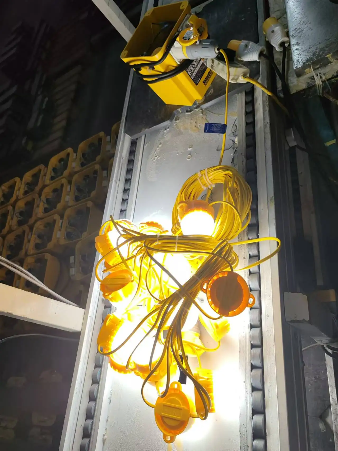 Linkable LED Festoon Kit 110 Volt String Light with 16A plug and coupler