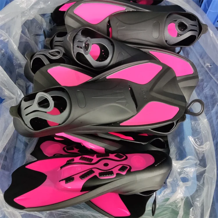 Aloma foot closing professional swimming fins snorkel flipper for adult and kids