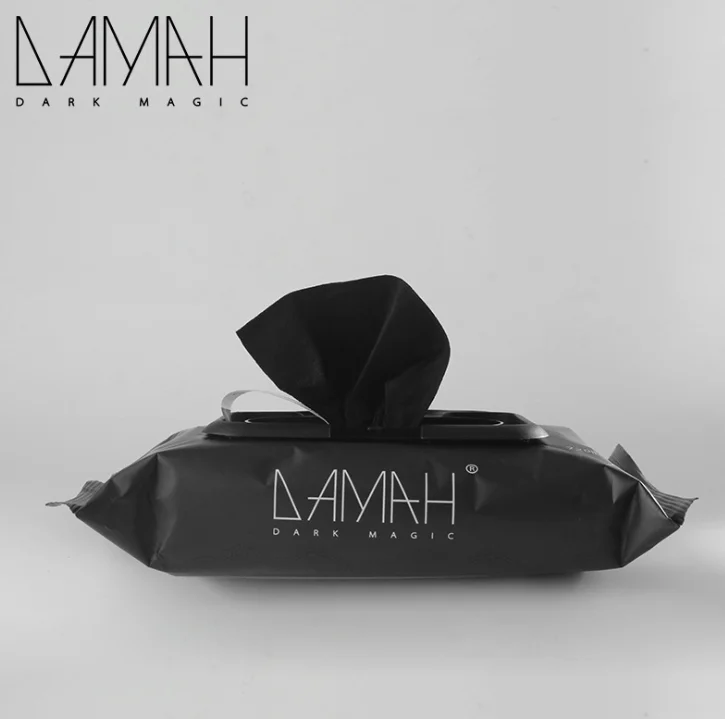 DAMAH  Disposable Organic Cotton Facial Magic Bamboo charcoal towel for makeup removal