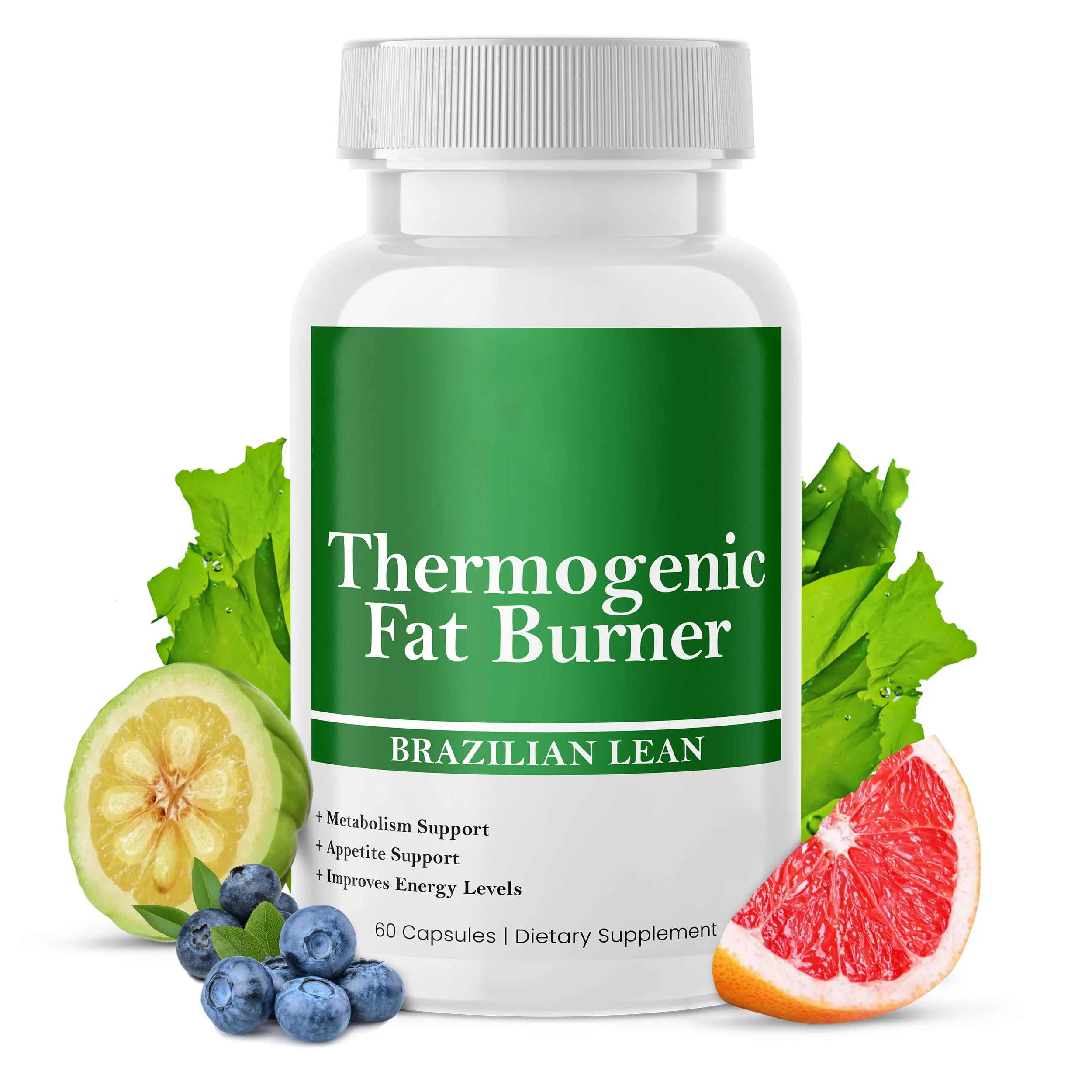Thermogenic Fat Burner Lean Weight Loss Pills for Women Waist Trimmer & Supplements for Bloating for Women & Men 60 Capsules