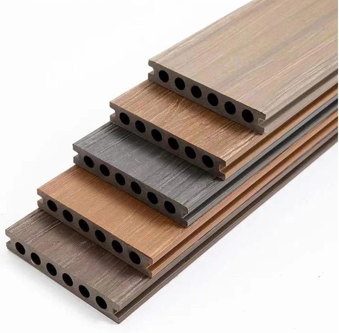 Eco-Friendly Anti-Uv Extruded Wpc Wood Plastic Composite Terrace co extruded Decking wpc exterior floor