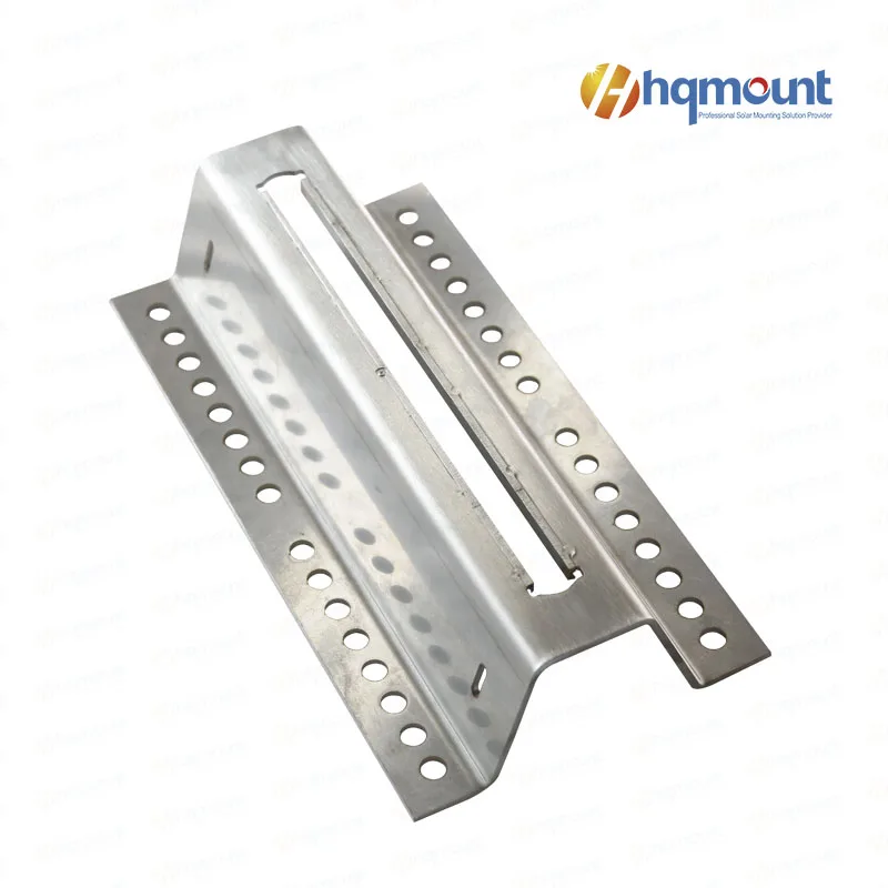 Прямая продажа с завода, металлический кровельный Солнечный мини-рельс hqmount, короткий мини-рельсовый кронштейн