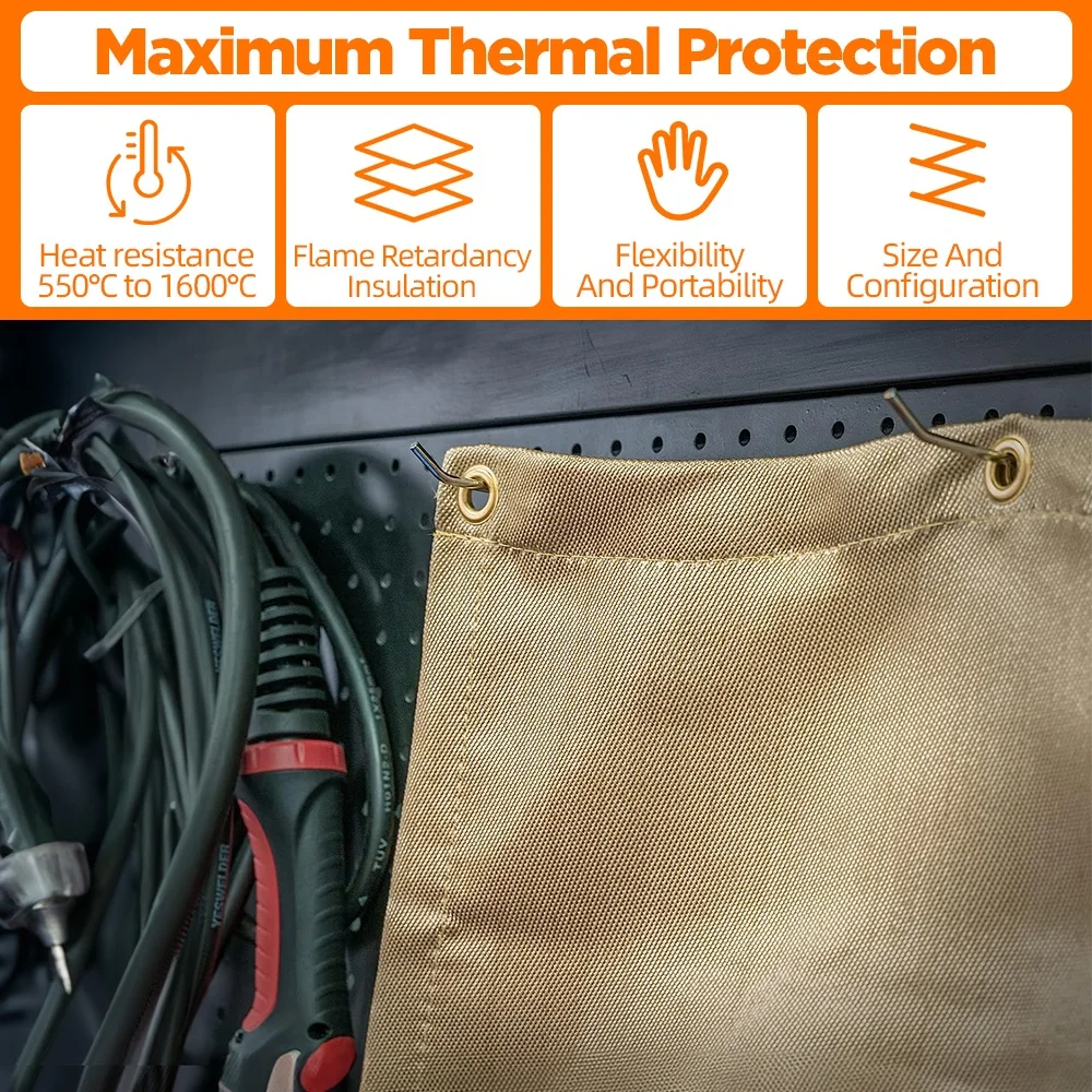 Industrial Thermal Fire Resistant Fiberglass Waterproof Welding Blanket Rolls