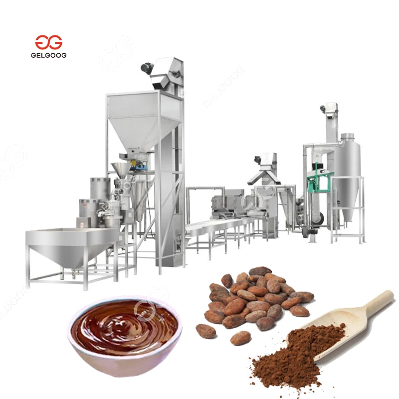 High Efficiency Cacao Bean Powder Production Making Machine Line Cocoa Processing Plant