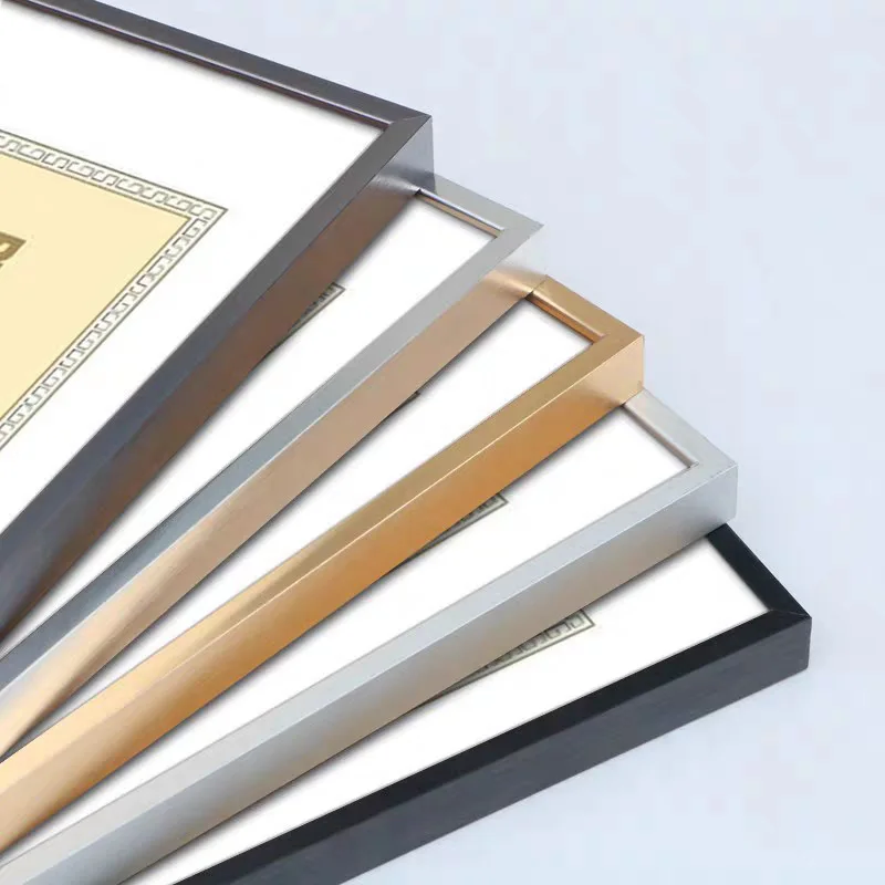 
Factory wholesale all size colored A1 A2 A3 A4 metal aluminum picture photo frames profile large plastic picture frames 