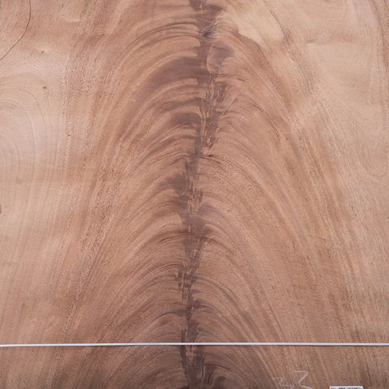 Competitive Price  AA Grade 0.6Mm  Mahogany  Crotch  Wood Veneers  Sliced Cut  Crotch Veneer