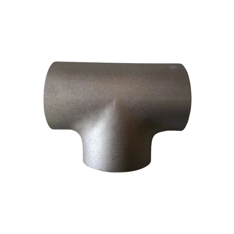 Stainless steel butt weld pipe fitting equal reducing seamless tee Butt weld pipe fitting