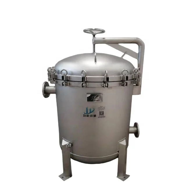 Low Operation Cost Multi Bag Filter Housing With Pressure Meter