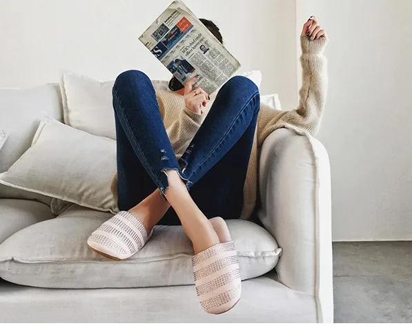 High quality unique water drill design men and women indoor and outdoor anti-slippery thermal cotton slippers