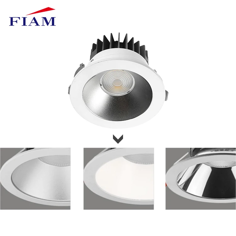 Indoor Project Single Head Led Grill Light Cob 5w 7w 10w 20w 30w Recessed Ceiling Downlight