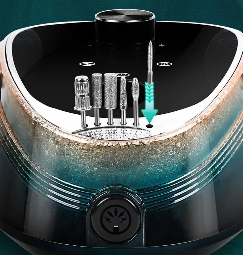 2021 Top Quality 35000rpm Electric Automatic Manicure And Pedicure Machine Acrylic Salon Nail Drill Bits Set