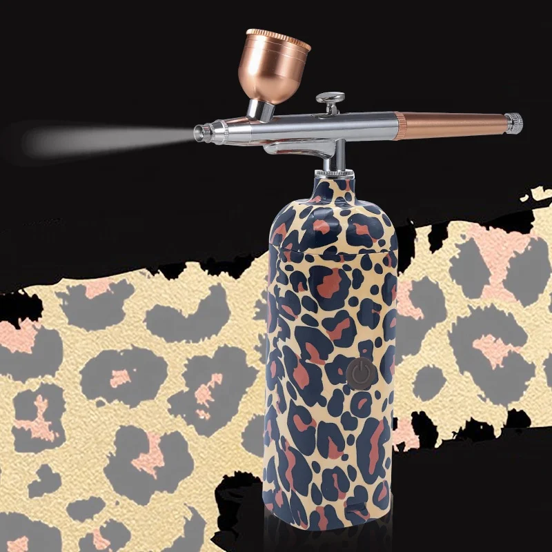 leopard single action gravity type one step pistole sprayer airbrush and gun