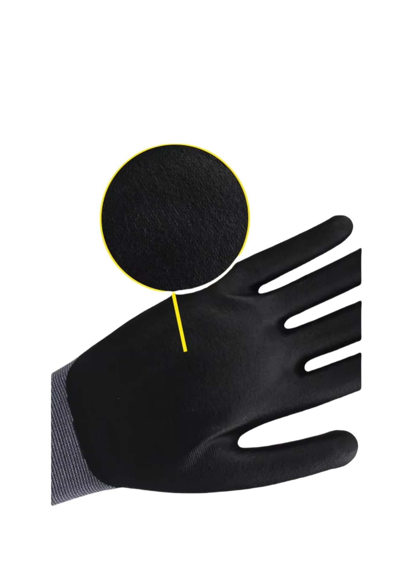 15G Spandex Nylon Nitrile Frosted Protective Gloves Nitrile Garden Safety Gloves