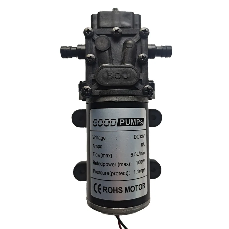 12V24V48V100W6.5L metal motor reflux diaphragm pump spray disinfection farm spray FCC pump