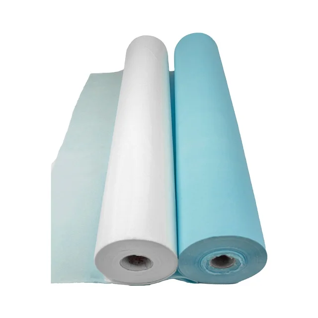 2023 Hot-Selling Medical PE Film Combined with Paper Material for Hospital Examination Bed Sheet Roll