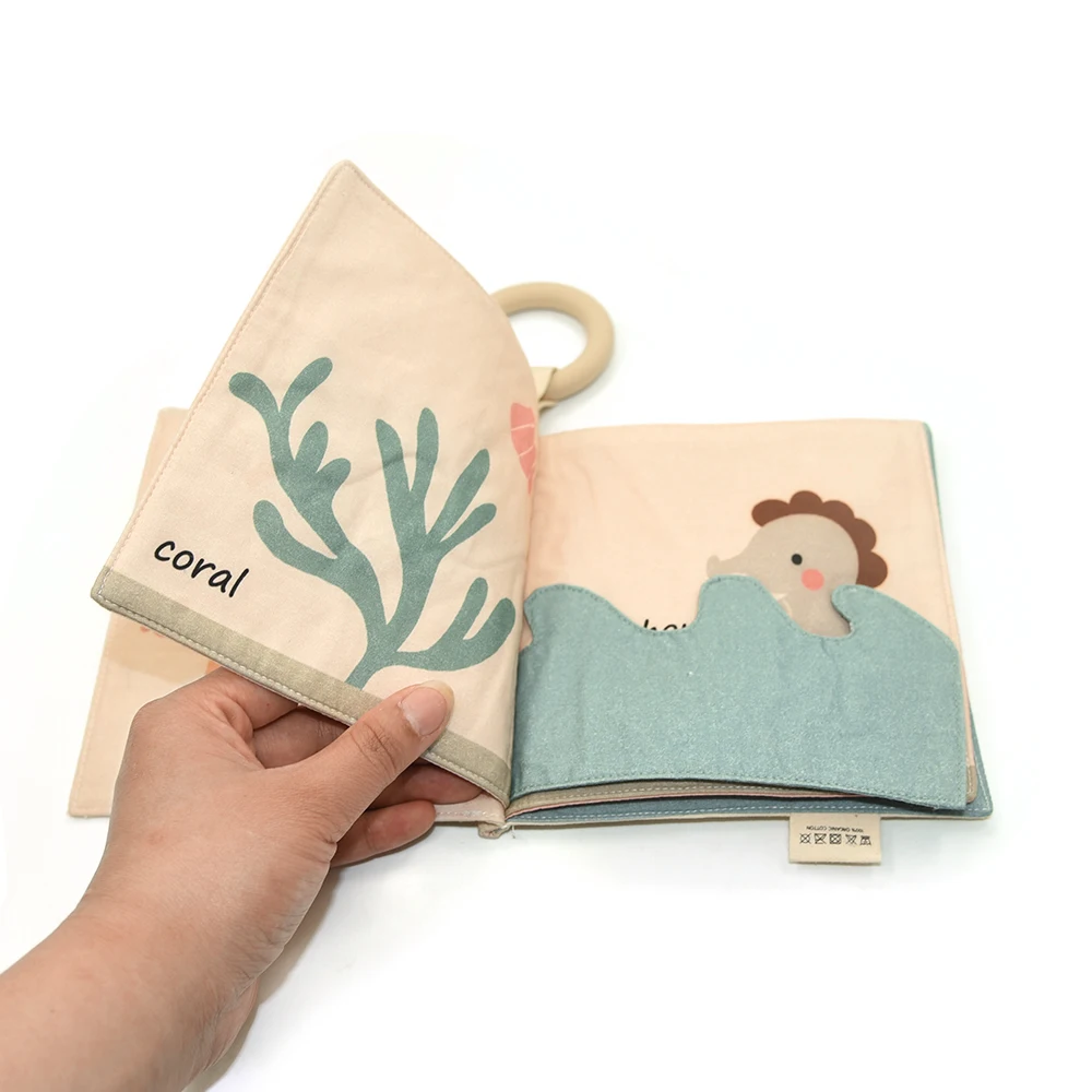 Hot Sale Baby Cloth Book Set New Soft Kids Learning Toy For Babies In Stock Book Fabric Custom Cloth Educational Book