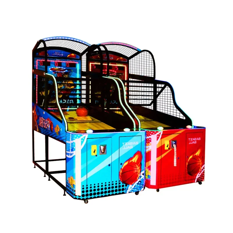 Top Sale Coin Operated Arcade Lcd Indoor Sport Kids Baby Street Basketball Shooting Arcade Game Machine