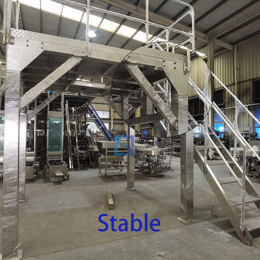 Customized Used Belt Conveyor Machinery New Stainless Steel & Rubber Support Platform for Adjustable Speed Food Processing Lines