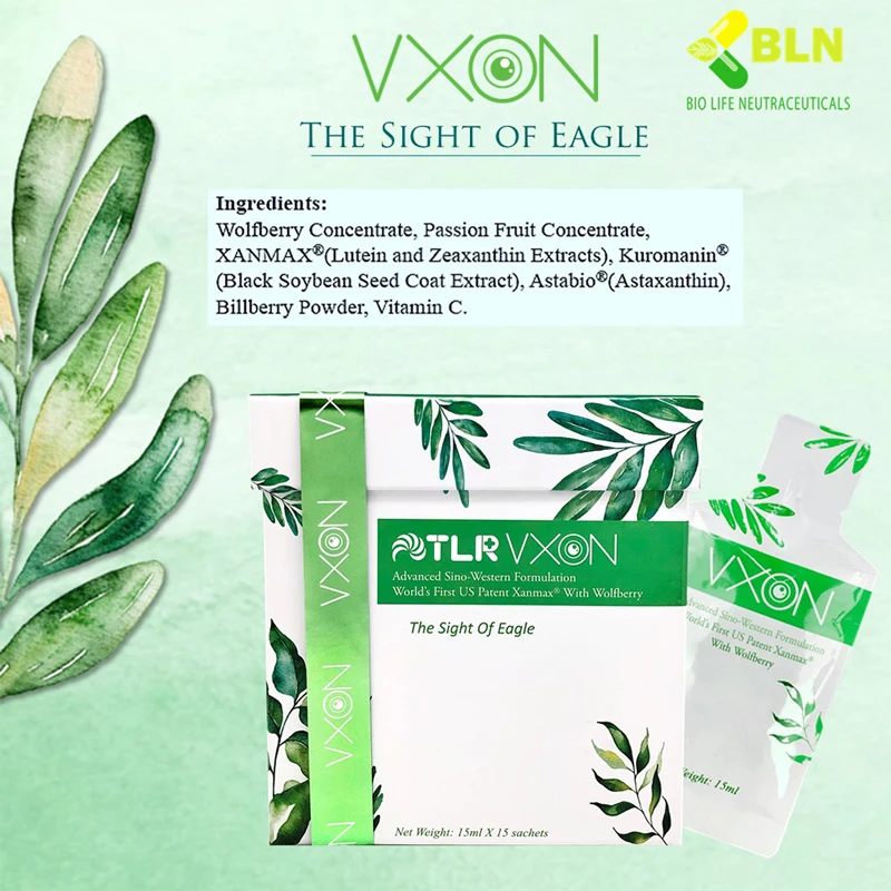 High Quality Eyes Supplements Vxon Advanced Sino Western Formulation World First US Patent Xanmax With Wolfberry