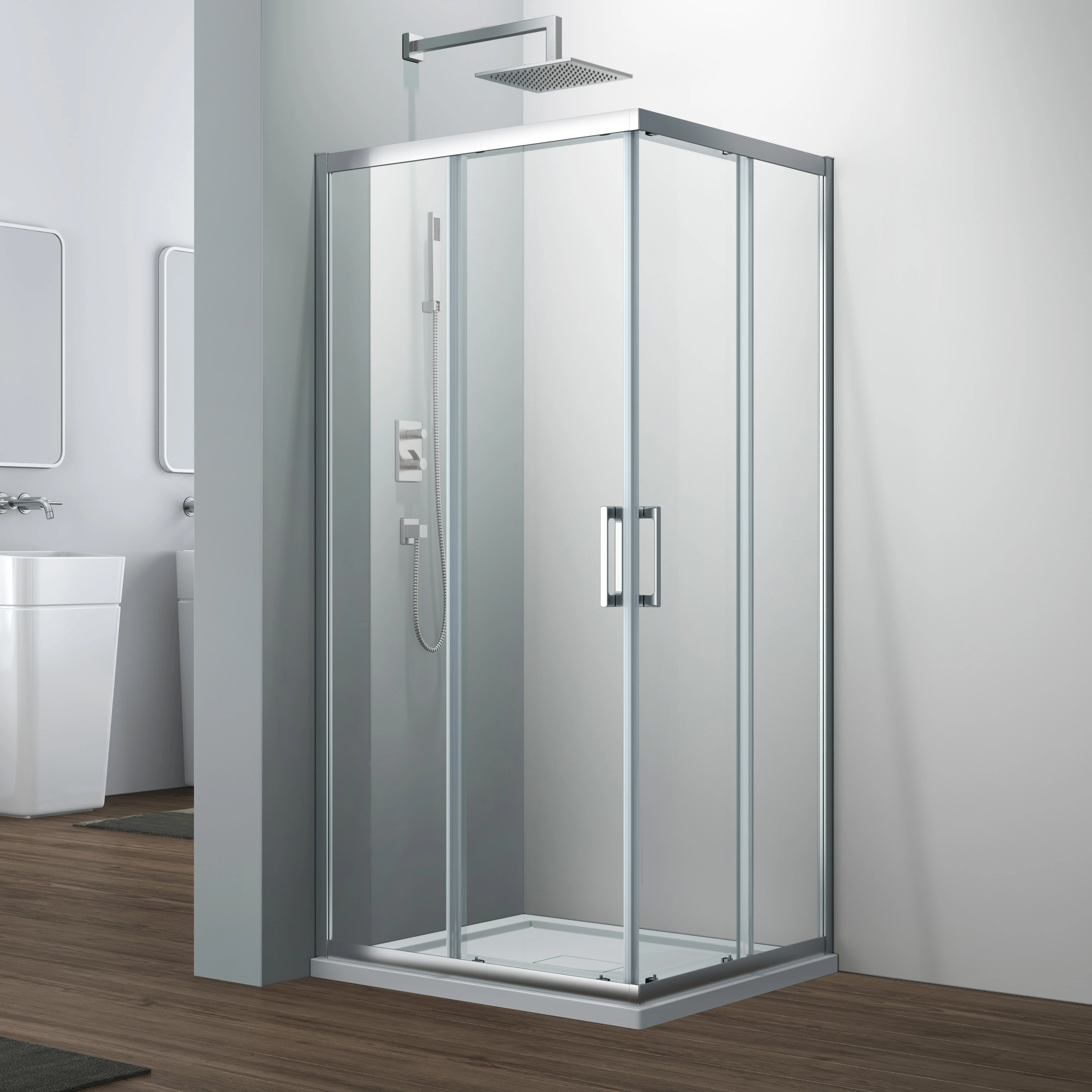 New product durable top quality  corner enter Glass Sliding Door customizable Bathroom shower enclosure Shower Cabin