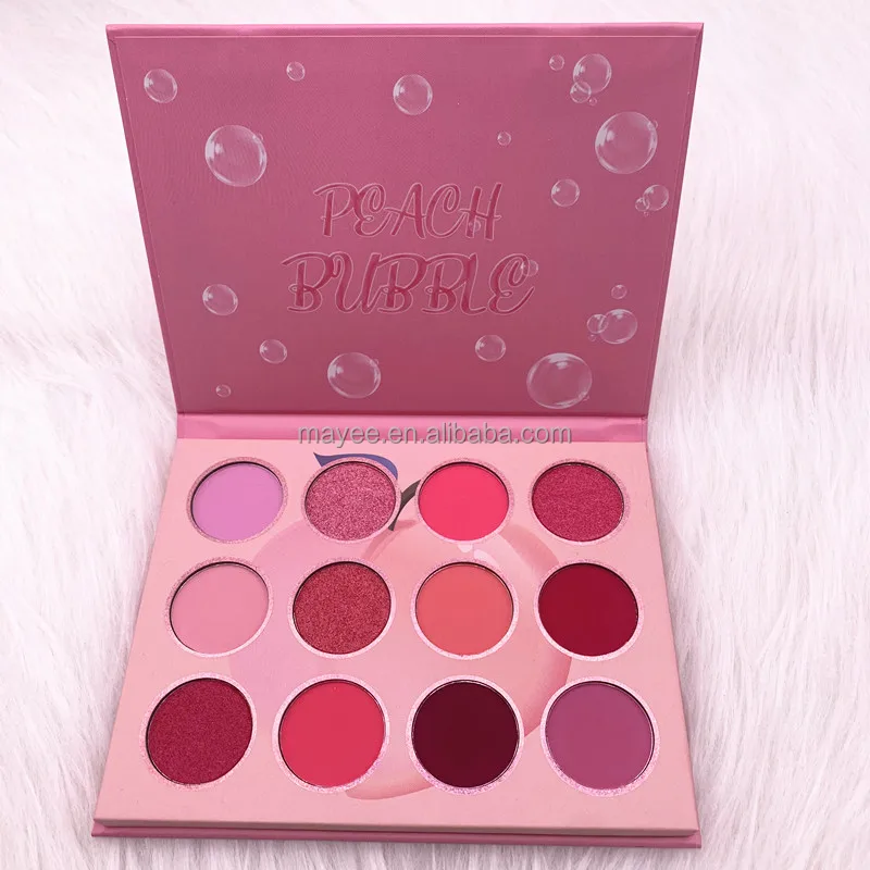 Make your own brand with low MOQ 12 color eyeshadow luxury eyeshadow palette